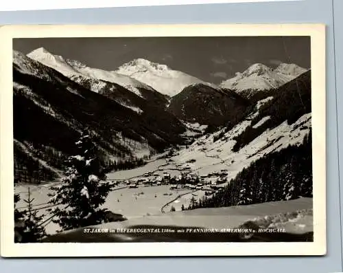 54055 - Tirol - St. Jakob , im Defereggental mit Pfannhorn Almenhorn u. Hochgall - gelaufen 1961