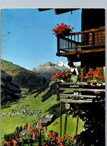 54058 - Tirol - St. Jakob , im Defereggental , Blick gegen Hochgall - gelaufen 1972