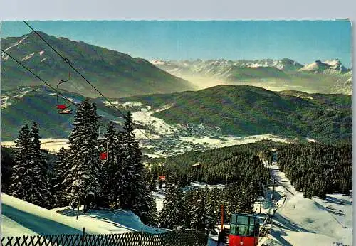 54072 - Tirol - Seefeld , Standseilbahn gegen Seefeld und Hocheder - gelaufen 1978