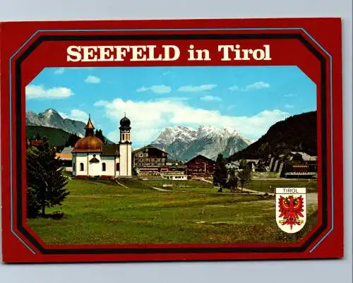 54074 - Tirol - Seefeld , Seekirchl mit Wettersteingebirge u. Karwendelgebirge - gelaufen 1986