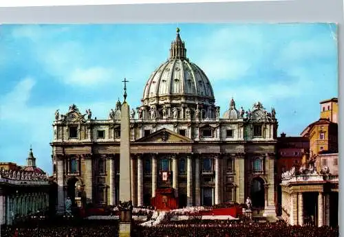 54081 - Italien - Vatikan , Vatican . Piazza e Basilica di S. Pietro - gelaufen 1979