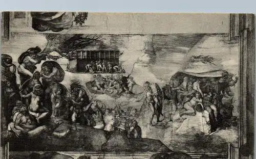 54085 - Italien - Vatikan , Vatican , Cappella Sistina , Il Diluvio - nicht gelaufen