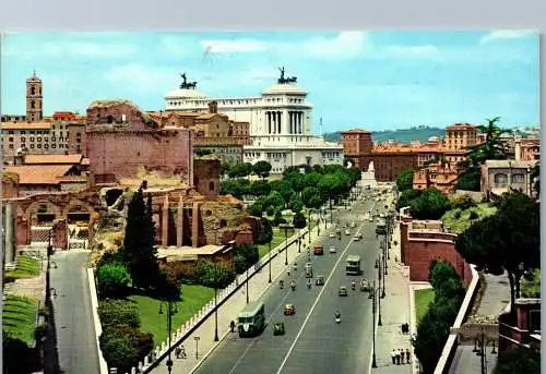 54088 - Italien - Rom , Via die Fori Imperiali - gelaufen 1966