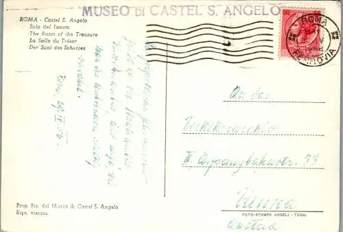 54098 - Italien - Rom , Castel S. Angelo , Sala del Tesero - gelaufen 1956