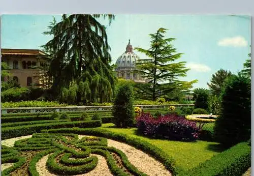 54099 - Italien - Rom , Cupola della Basilica di S. Pietro dai Giardini Vaticani - gelaufen 1979