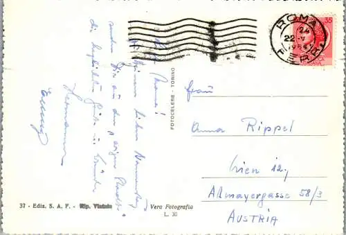 54103 - Italien - Rom , Basilica S. Pietro - gelaufen 1956