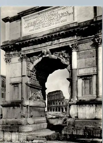 54112 - Italien - Rom , Foro Romano , Arco di Tito e Colosseo - gelaufen 1964