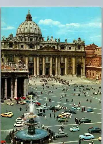 54119 - Italien - Vatikan , Vatican , Piazza S. Pietro , La Basilica - gelaufen 1981