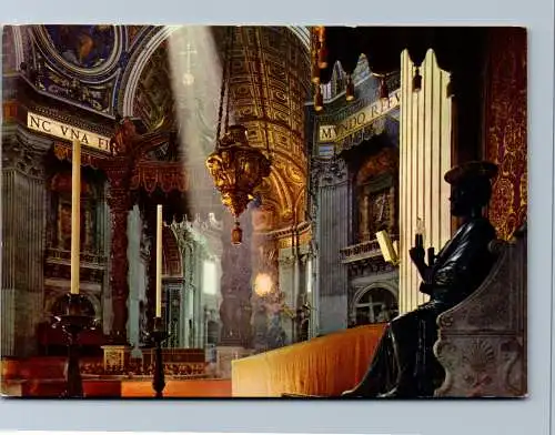 54123 - Italien - Rom , Basilica di S. Pietro , interno - gelaufen 1985