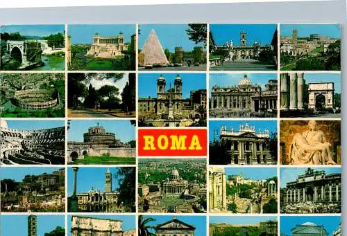 54125 - Italien - Rom , Mehrbildkarte - gelaufen 1985