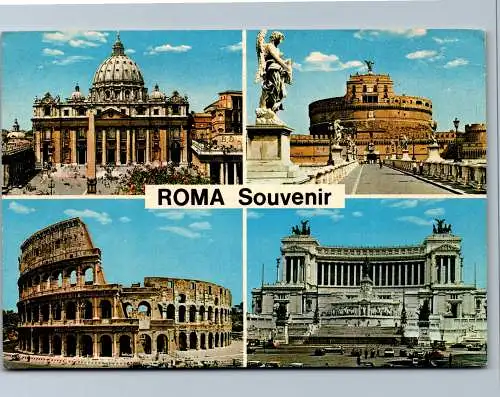 54129 - Italien - Rom , Mehrbildkarte - gelaufen