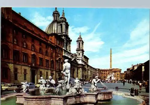 54131 - Italien - Rom , Piazza Navona - gelaufen 1988