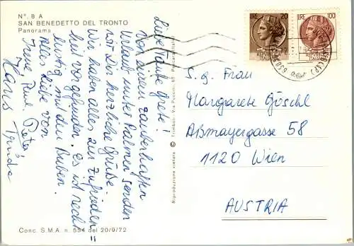 54145 - Italien - S. Benedetto , del Tronto , Panorama - gelaufen 1976