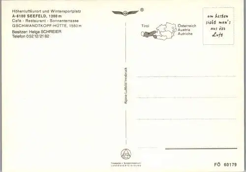 54162 - Tirol - Seefeld , Gschwandtkopfhütte mit Hohe Munde und Zugspitzmassiv - nicht gelaufen