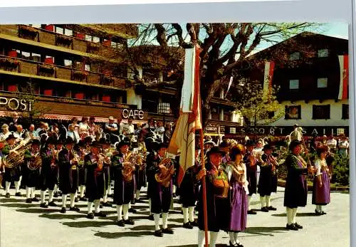 54163 - Tirol - Seefeld , Musikkapelle , Tracht , Kapelle - nicht gelaufen