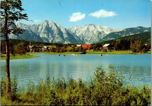 54173 - Tirol - Seefeld , am Wildsee mit Wettersteingebirge - gelaufen