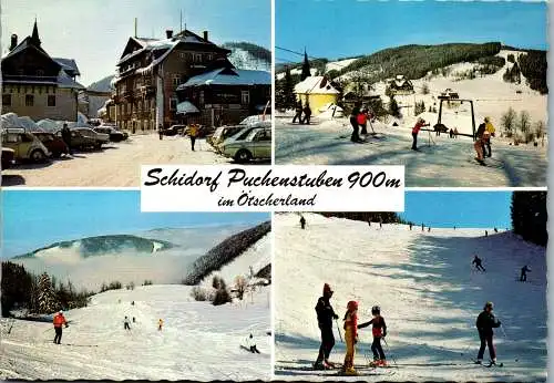 54183 - Niederösterreich - Puchenstuben , im Ötscherland , Ski , Winter , Mehrbildkarte - nicht gelaufen