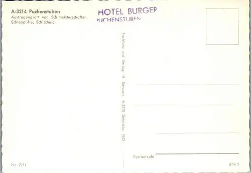 54183 - Niederösterreich - Puchenstuben , im Ötscherland , Ski , Winter , Mehrbildkarte - nicht gelaufen