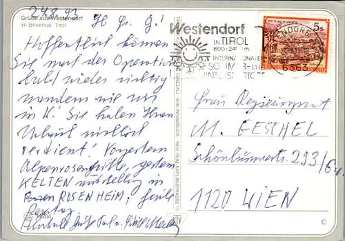 54205 - Tirol - Westendorf , Brixental , Mehrbildkarte - gelaufen 1993