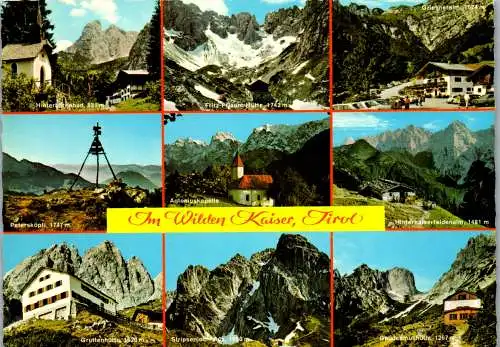 54206 - Tirol - Wilder Kaiser , Naturschutzgebiet , Petersköpfl , Fritz Pflaum Hütte , Mehrbildkarte - gelaufen 1980