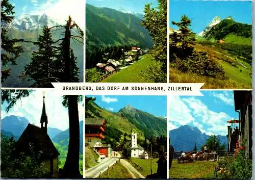 54221 - Tirol - Brandberg , Dorf am Sonnenhang , Zillertal - gelaufen 1979