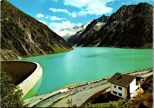 54228 - Tirol - Zillertal , Dominikus Hütte , Schlegeistal , Franz Eder , Blick über Stausee - gelaufen 1983