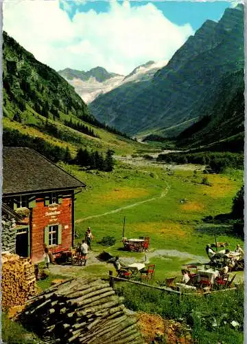 54232 - Tirol - Steinbock Haus , in der Floite mit Floitengletscher , Trippachsattel u. Mörchnergruppe - gel. 1979