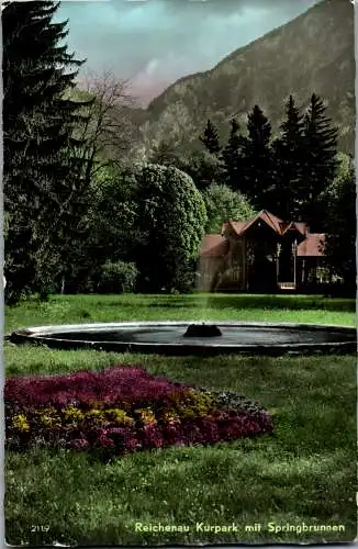 54259 - Niederösterreich - Reichenau , Kurpark mit Springbrunnen - gelaufen 1962