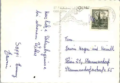 54260 - Vorarlberg - Arlberg , Stuben , Zürs , Lech , Warth , Mehrbildkarte - gelaufen 1963