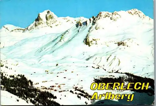 54266 - Vorarlberg - Oberlech , mit Widderstein und Karhorn , Panorama - gelaufen 1984