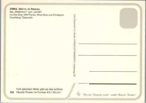 54281 - Vorarlberg - Rätikon , Zimba , Ost-Grat , NW Flanke , West-Grat , Zimbajoch - nicht gelaufen