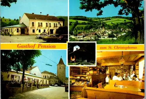 54312 - Niederösterreich - St. Christophen , Gasthof Karl Schmölz , Mehrbildkarte - nicht gelaufen