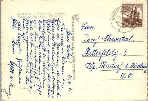 54317 - Niederösterreich - St. Michael , Wachau , Wehrkirche - gelaufen 1961
