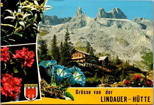 54337 - Vorarlberg - Lindauerhütte , mit Drei Türme - gelaufen 1991