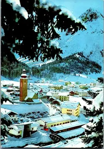54345 - Vorarlberg - Lech , am Arlberg , Winter , Panorama - gelaufen 1976