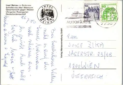 54351 - Deutschland - Insel Mainau , im Bodensee , Mehrbildkarte - gelaufen 1980