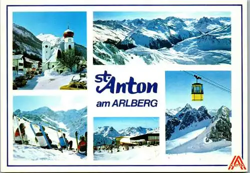 54356 - Vorarlberg - St. Anton , am Arlberg , Winter , Ski , Mehrbildkarte - gelaufen 1983