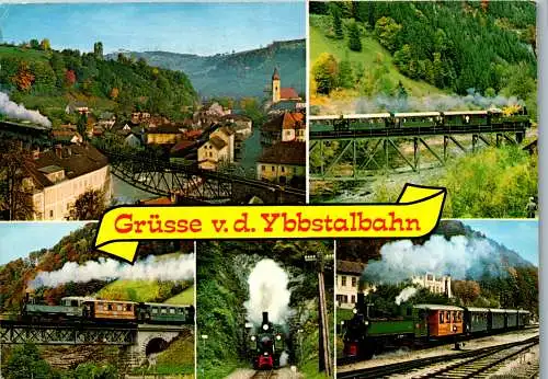 54375 - Niederösterreich - Waidhofen , Ybbstalbahn , Mehrbildkarte - gelaufen 1987