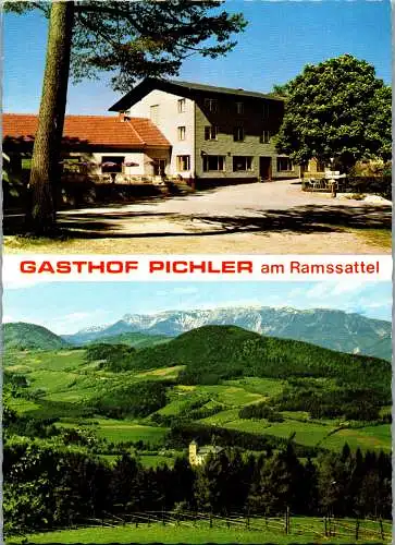 54388 - Niederösterreich - Gloggnitz , Gasthaus Pichler am Ramssattel , Julius Pichler - gelaufen 1986