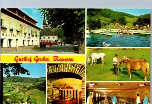 54395 - Niederösterreich - Ramsau , bei Hainfeld , Gasthof Gruber , Mehrbildkarte - nicht gelaufen