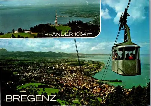 54416 - Vorarlberg - Bregenz , am Bodensee mit Pfänderbahn , Pfändergipfel , Pfänder - gelaufen 1988