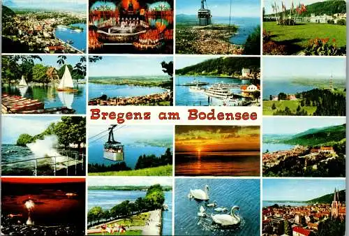 54419 - Vorarlberg - Bregenz , am Bodensee , Mehrbildkarte - gelaufen