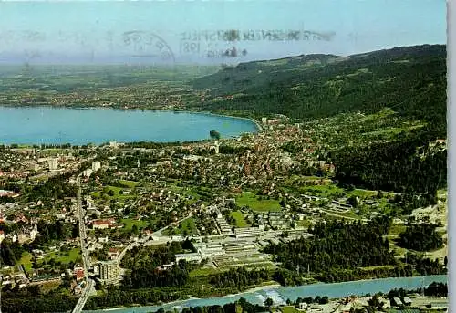 54425 - Vorarlberg - Bregenz , am Bodensee , Panorama - gelaufen 1981