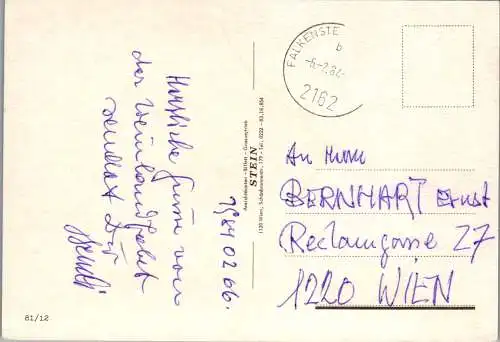 54433 - Niederösterreich - Falkenstein , bei Poysdorf , Gruss aus , Mehrbildkarte - gelaufen 1984