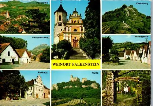 54434 - Niederösterreich - Falkenstein , bei Poysdorf , Kellermuseum , Kreuzberg , Kellergasse - gelaufen 1983