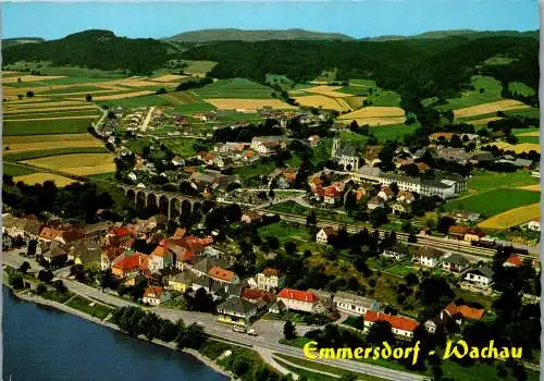 54435 - Niederösterreich - Emmersdorf , an der Donau , Wachau , Panorama - gelaufen 1984