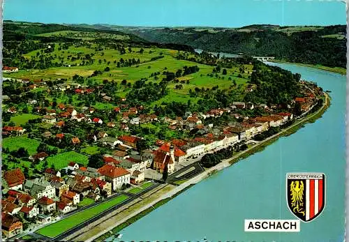 54451 - Oberösterreich - Aschach , Panorama - gelaufen