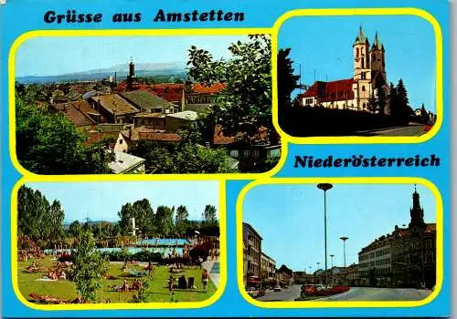 54468 - Niederösterreich - Amstetten , Mehrbildkarte - gelaufen