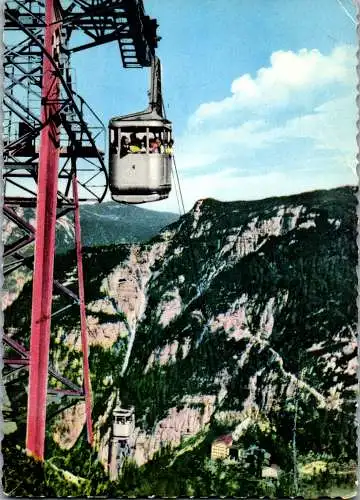 54469 - Oberösterreich - Obertraun , Dachsteinseilbahn 2. Teilstück , Schönbergalm , Krippenstein - gelaufen 1981