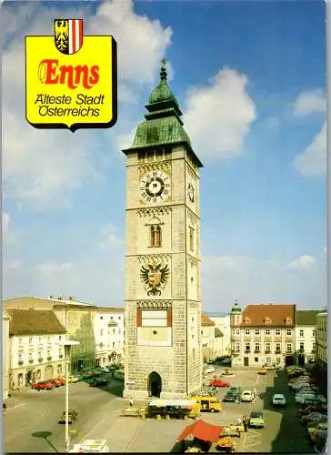 54484 - Oberösterreich - Enns , Ansicht , Turm - nicht gelaufen